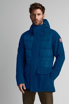 Chamarras Canada Goose Hombre Mexico - Breton Chaqueta De Plumas Azules Oscuro QJ2356904